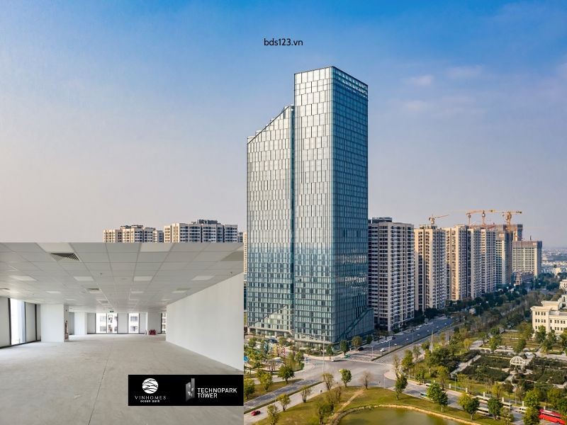 Văn phòng Hà Nội hạng A cho thuê dưới 15 USD 1 m2 tại Techno Park Tower Gia Lâm