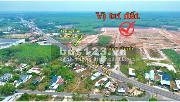 Thanh toán trước 35% sở hữu ngay lô đất full thổ cư mặt tiền Bình Dương