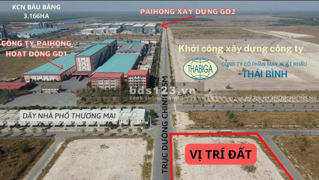 Cần bán gấp lô đất ngay trung tâm Khu công nghiệp Bàu Bàng, giá cực rẻ