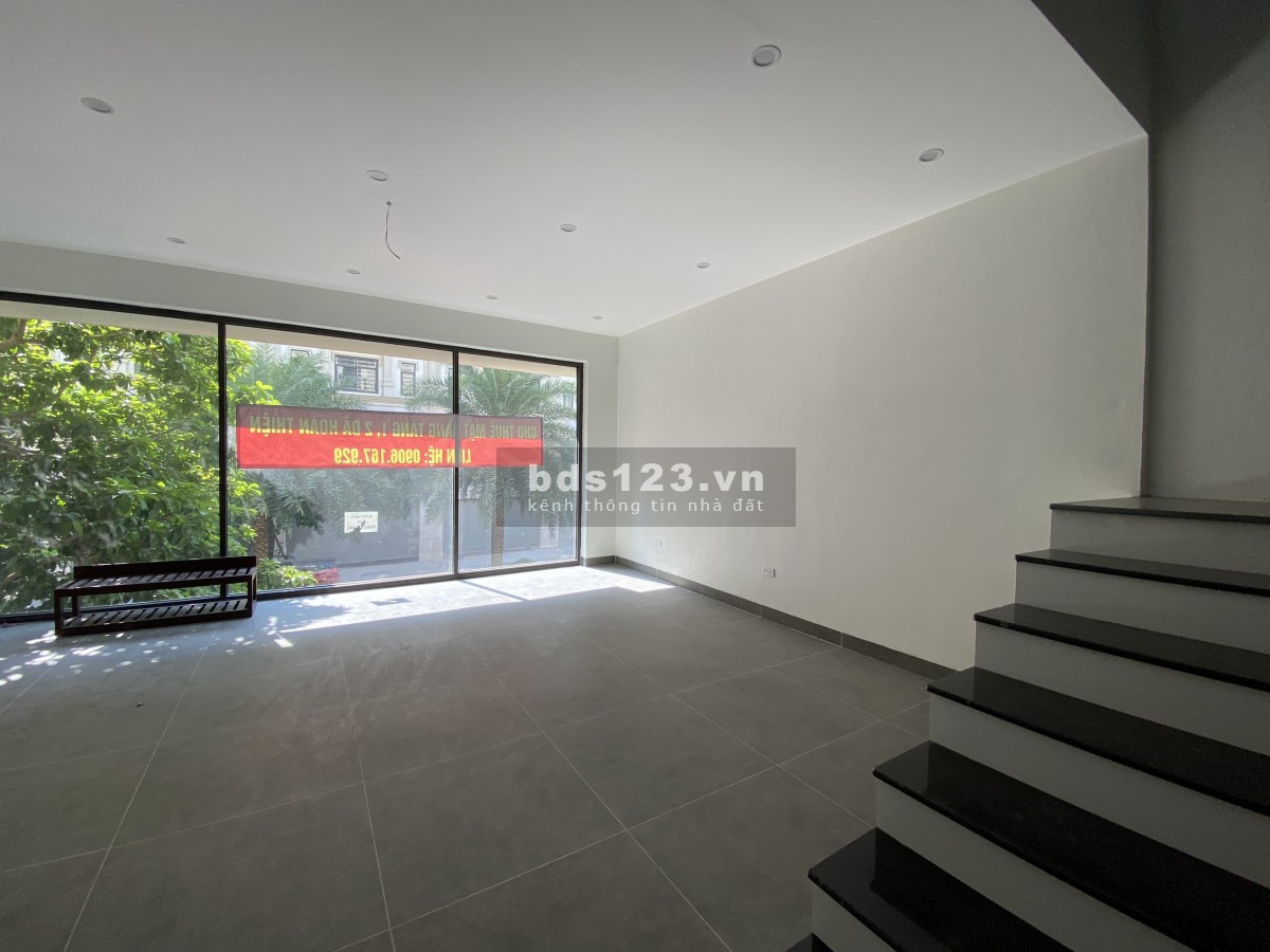 Cho thuê cả hoặc một phần các tầng 1 và 2 shophouse vừa hoàn thiện, tại dự án nhà ở Him Lam Vạn Phúc