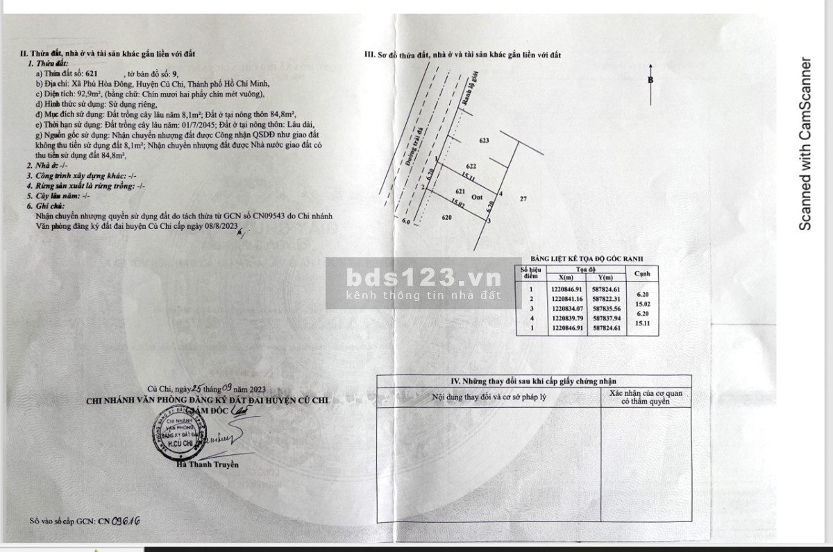 Đất LK CHợ Phú Hòa Đông TL 15 quẹo vào 50m, DT 94m2 ngang 6m, giá 1,25 tỷ, đường 12m