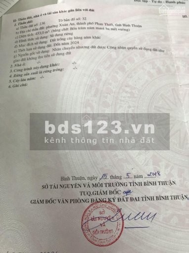 Cần bán 2 lô diện tích 660m2 chính chủ mặt tiền đường lớn trung tâm Tp Phan Thiết, Bình thuận