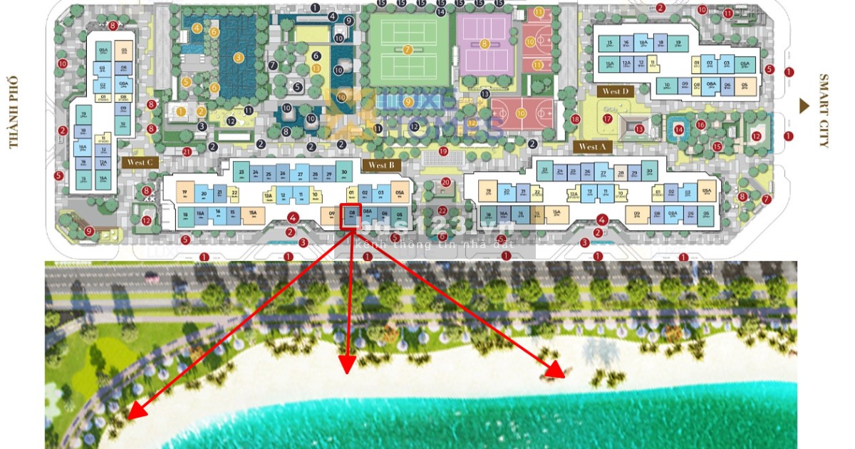 Bán căn hộ 1PN+1 52m Masteri view hồ trung tâm Smart City giá 3 Tỷ