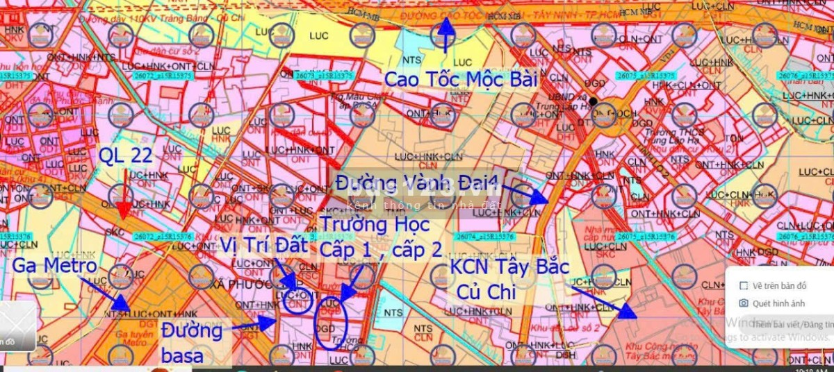 Đất MT kinh doanh lộ giới 30m đường Basa Phước Hiệp Củ Chi 117m