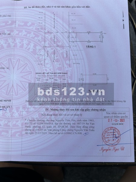Bán nhà 6x22.5m đường 75 khu Tân Quy Đông, P. Tân Phong, Q7, giá bán 21 tỷ