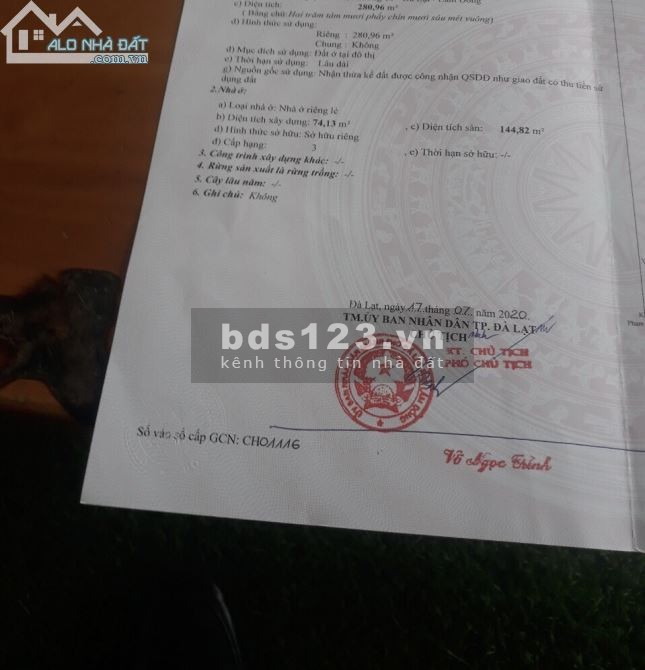 Bán đất tặng nhà 2 mặt tiền Nguyễn Trãi, Đà Lạt