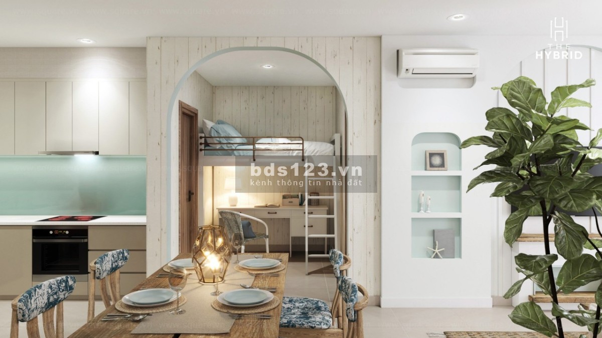 Căn hộ Hybrid 63m2, đóng 5%/đợt nhận chiết khấu 10% hoặc tặng full nội thất Châu Âu