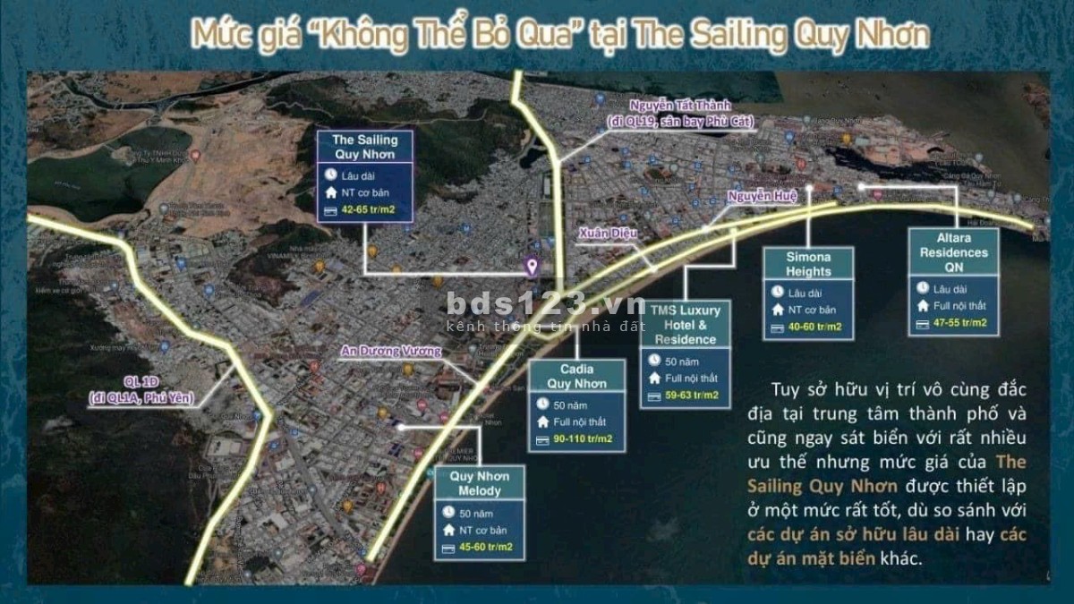 The Sailing Quy Nhơn - Căn hộ biển Quy Nhơn đang là "điểm sáng" thu hút khách hàng.