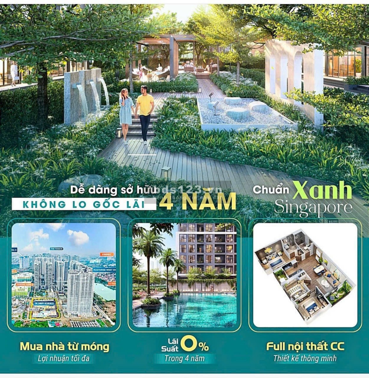 Bán căn hộ 2PN2WC Canopy Vinhomes Smart City giá tốt nhất