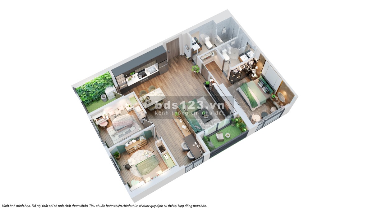 Bán căn hộ 4 pn với view nội khu tại dự án Canopy, và bạn có thể nhận chiết khấu lên đến 14%.