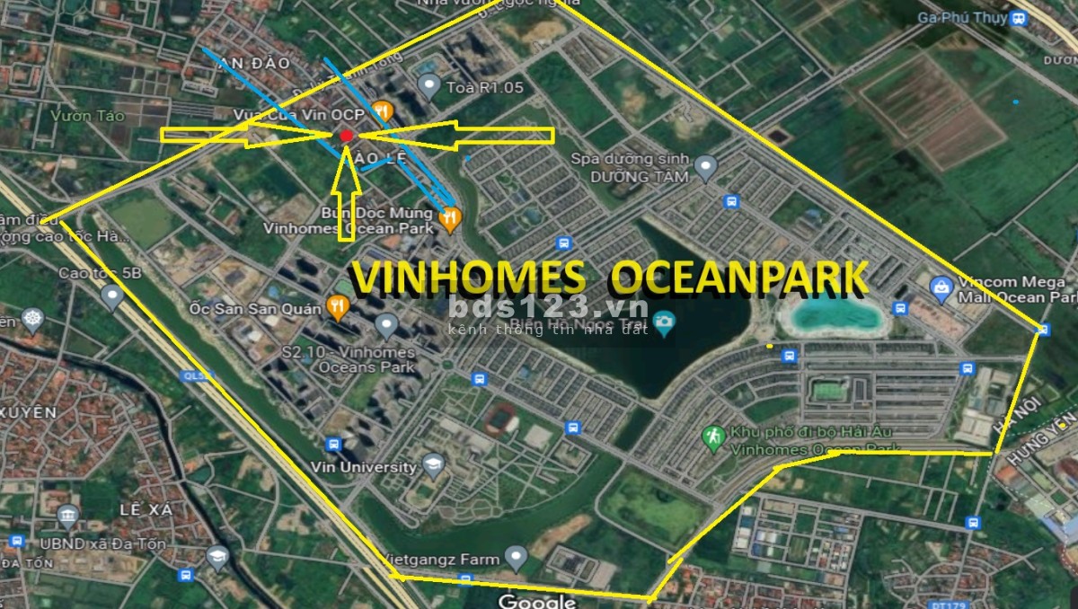 Bán gấp đất kẹp giữa lòng Vinhomes Ocean Park