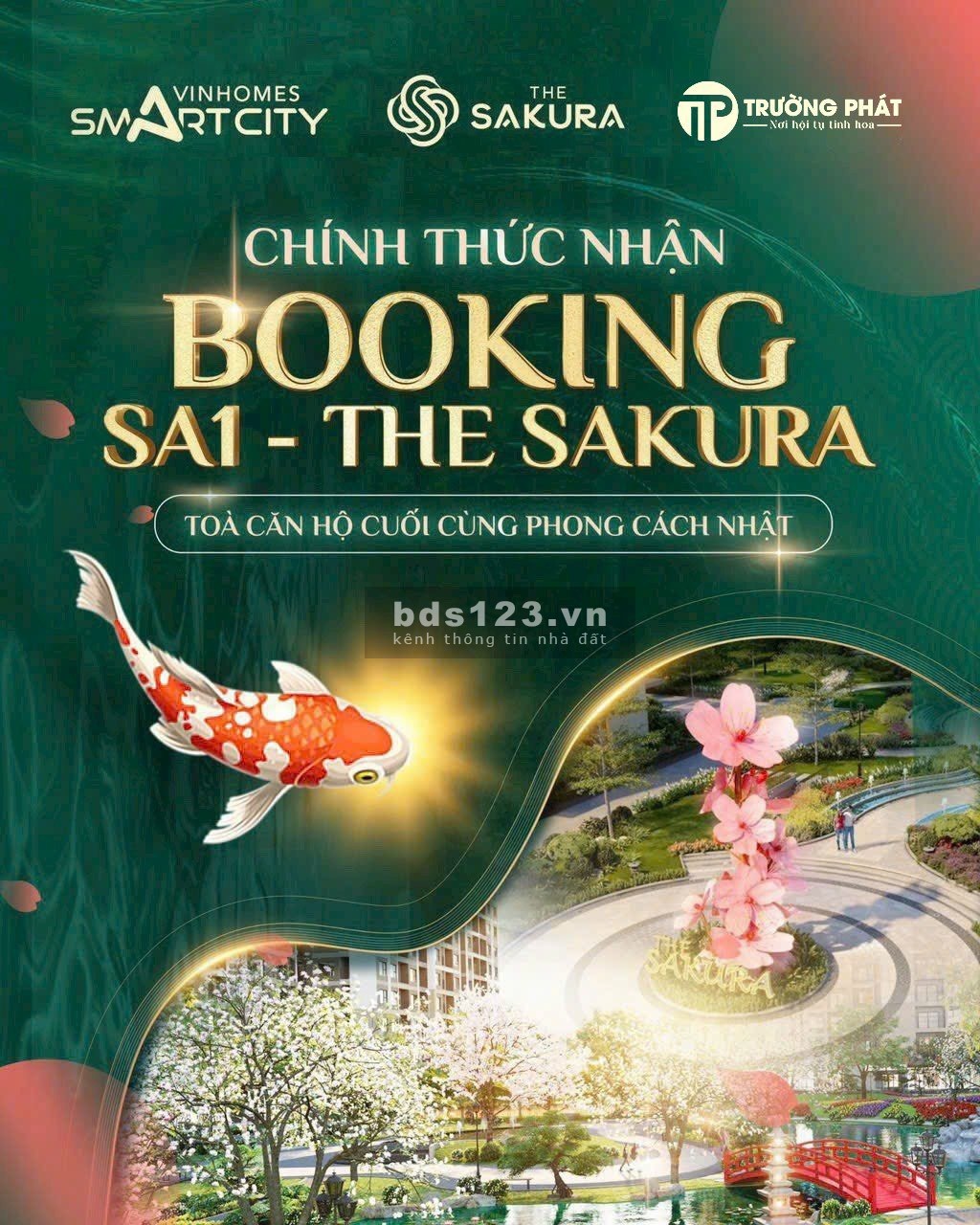 Bán căn hộ phân khu The Sakura, toà SA1 Vinhomes Smart City