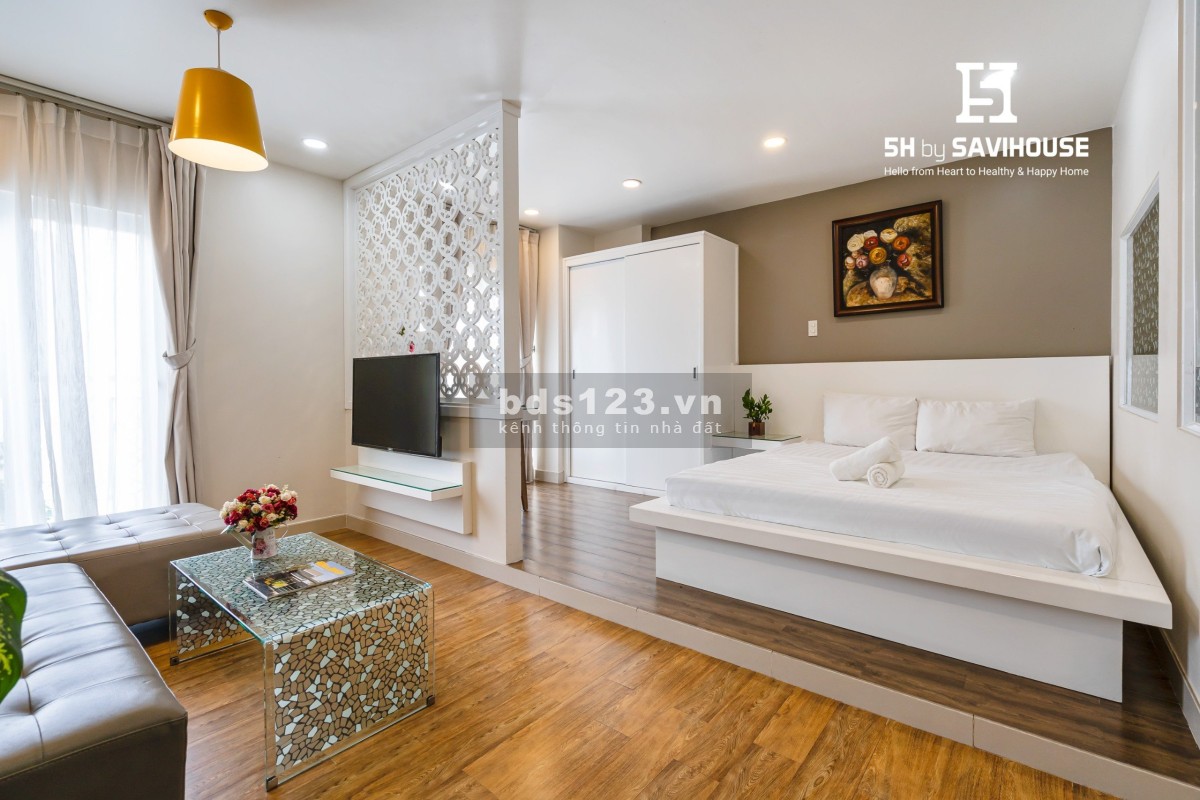 Căn hộ cho thuê Hai Bà Trưng Đa Kao Quận 1, đầy đủ tiện nghi, Ban công Thoáng, gần Vòng Xoay Dân Chủ