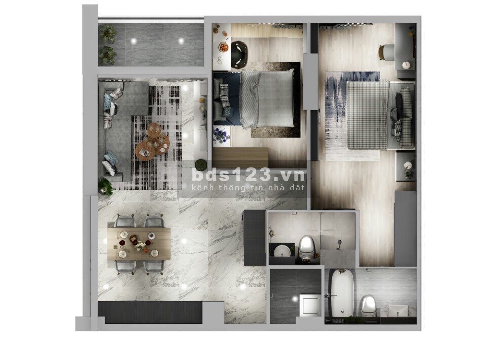 Chỉ cần 550 triệu là bạn có thể sở hữu căn hộ view thành phố