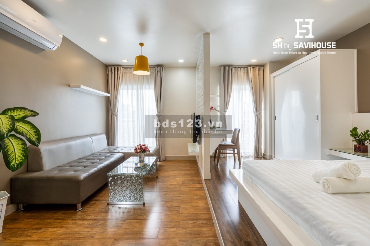 Căn hộ cho thuê Hai Bà Trưng Đa Kao Quận 1, đầy đủ tiện nghi, Ban công Thoáng, gần Vòng Xoay Dân Chủ