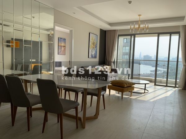 Căn 2 phòng ngủ view sông - Landmark hướng Tây ngắm hoàng hôn cho thuê giá tốt Đảo Kim Cương quân 2