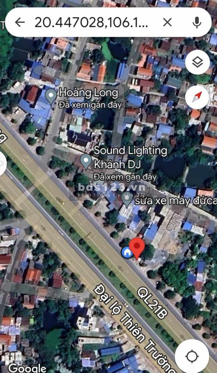 Cc cần bán đất thổ cư 200m đất mặt đường QL21B, Mỹ Lộc, Nam Định - vị trí đẹp