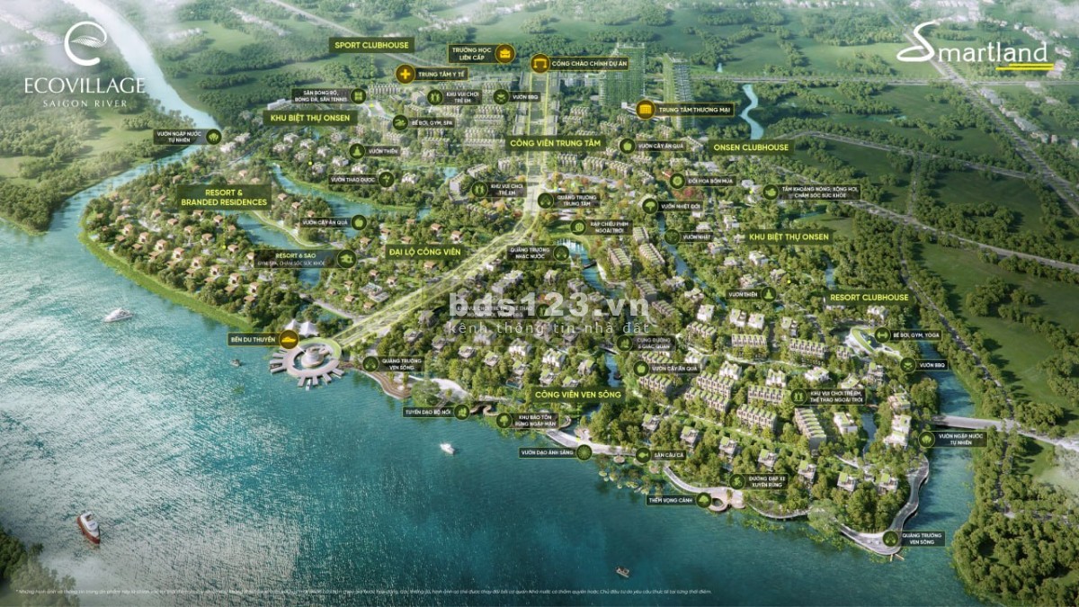Nhà phố view công viên và sông Ecovillage Saigon River giá chỉ 6,9 tỷ (gồm VAT, PBT)