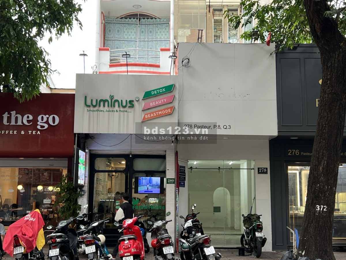 Cho thuê mặt bằng Pasteur gần Phở Hòa