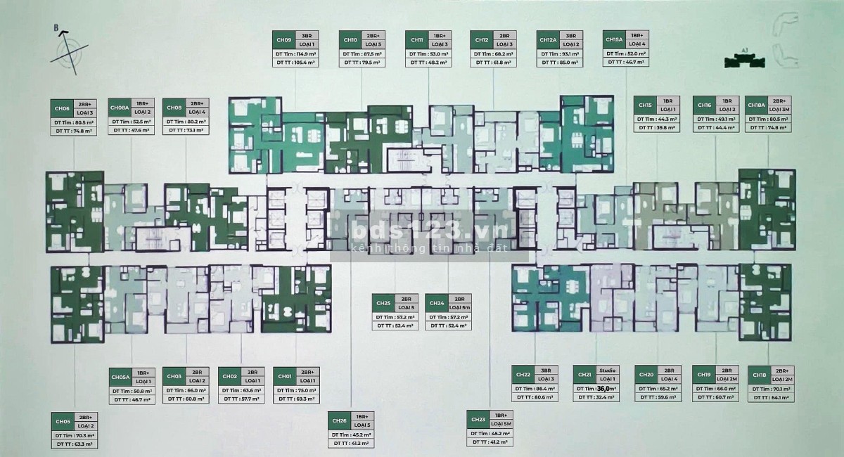 Mở bán chung cư Masteri Lumiere cao cấp hạng Diamond trung tâm KĐT Smart City giá 80-100 triệu/m2
