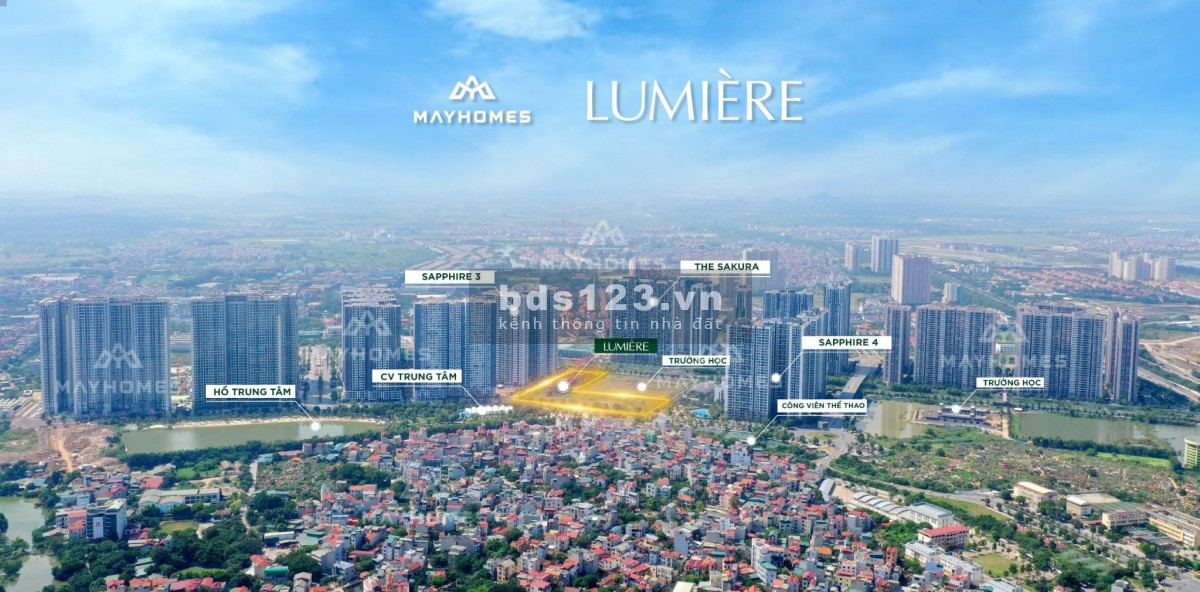 Mở bán chung cư Masteri Lumiere cao cấp hạng Diamond trung tâm KĐT Smart City giá 80-100 triệu/m2