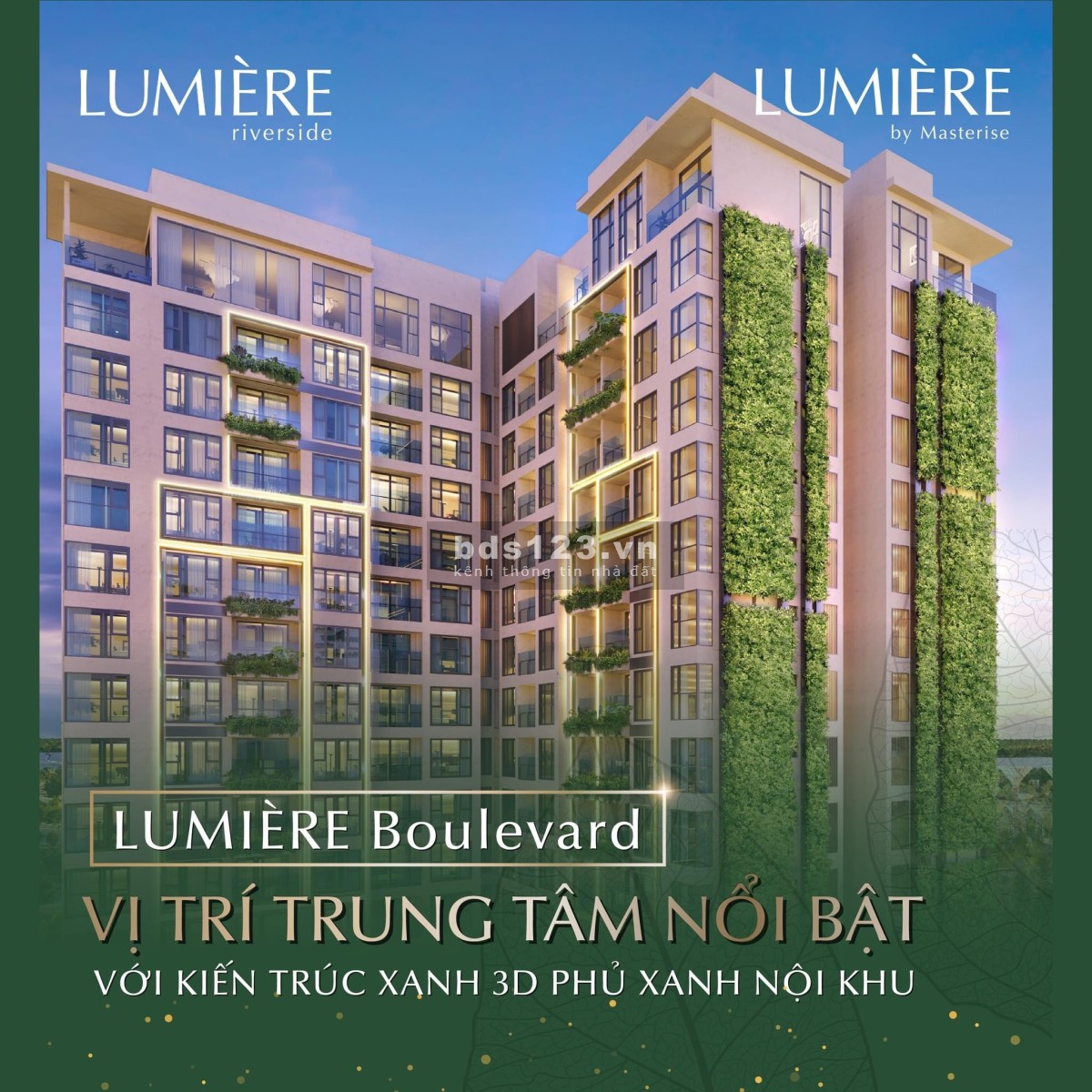 Mở bán chung cư Masteri Lumiere cao cấp hạng Diamond trung tâm KĐT Smart City giá 80-100 triệu/m2