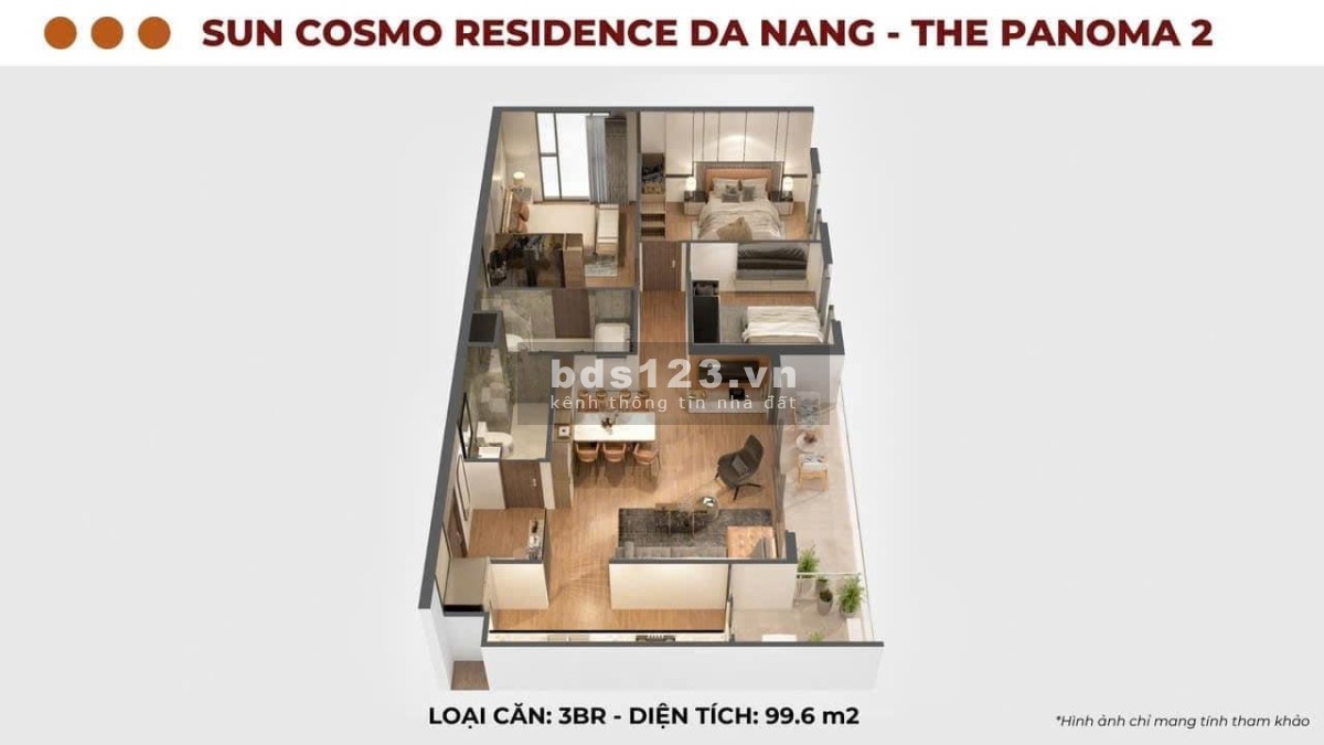 Bán căn 3 PN duy nhất tại The Panoma 2 Đà Nẵng siêu VIP