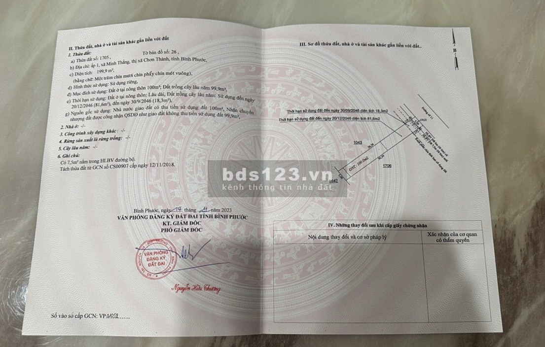 Bán 10 lô đất mặt tiền, DT 200m2, Ngay Becamex, QL.14