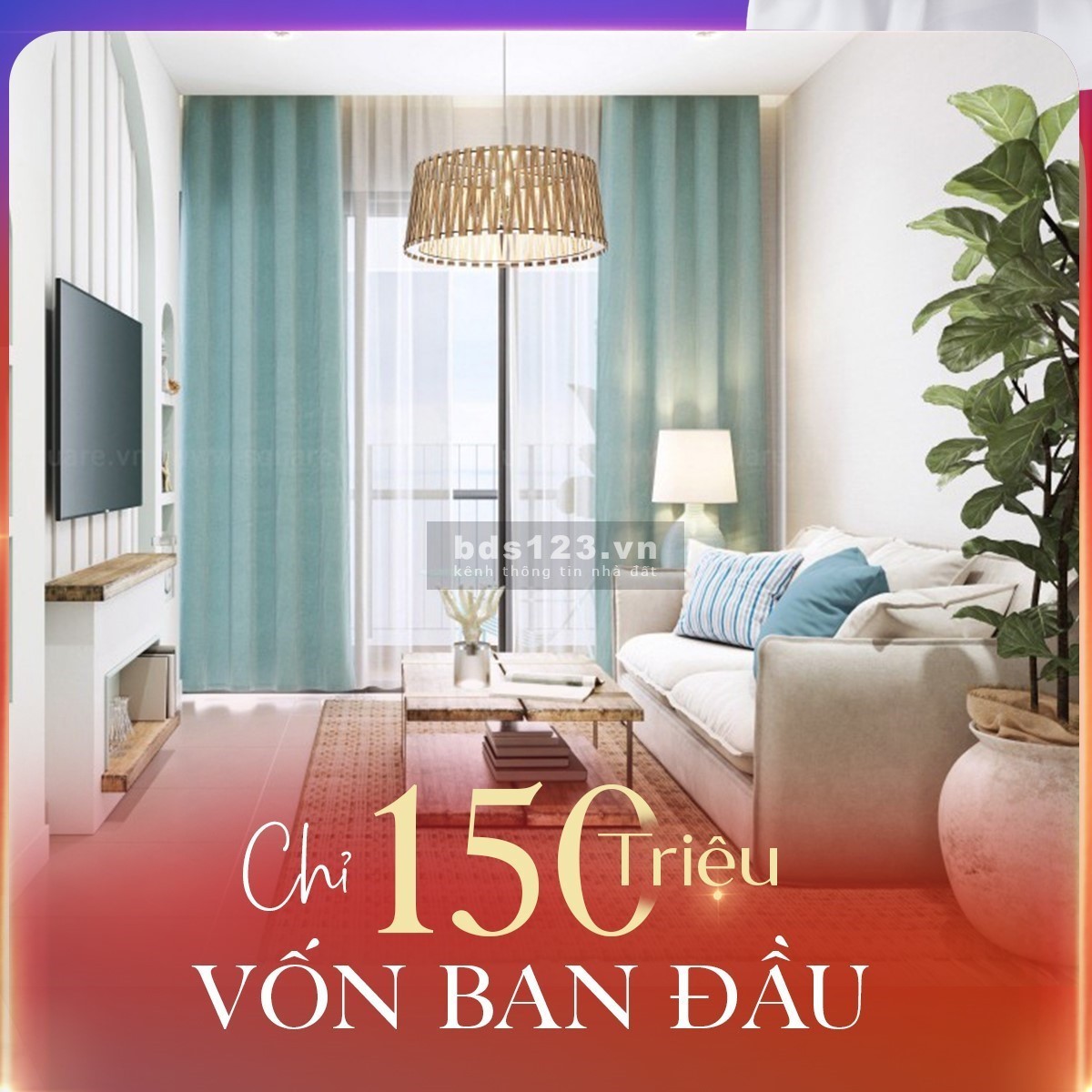 900 triệu thanh toán 3 năm, sở hữu căn hộ 63m2, hỗ trợ lãi suất 24 tháng chỉ ưu đãi giới hạn
