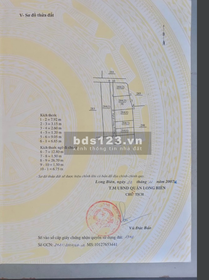 Chính chủ cần bán nhanh đất Ngô Gia Tự