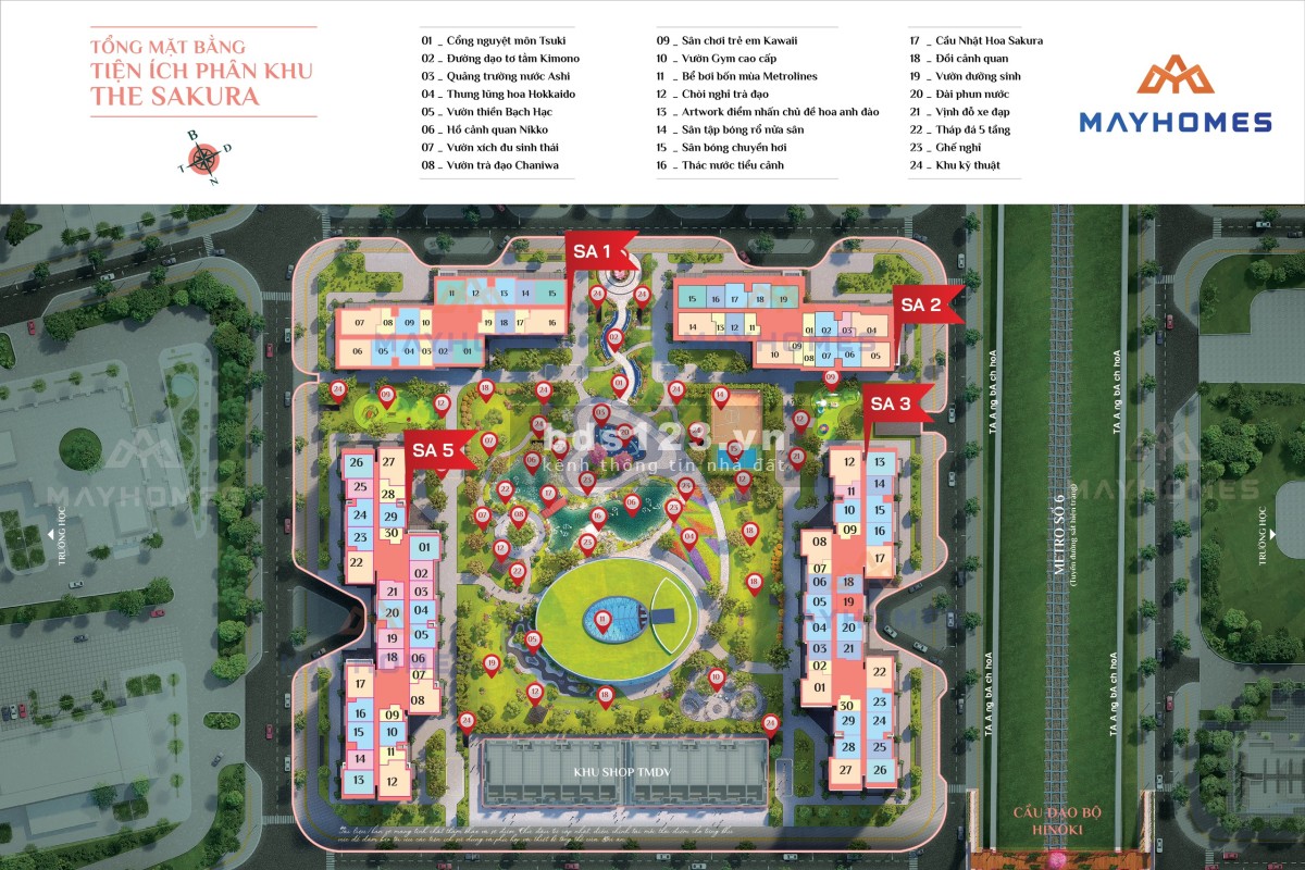 Mở bán SA1 phân khu SAKURA Toà căn hộ chuẩn Resort 5* Nhật Bản cuối cùng tại Vinhomes smart city.