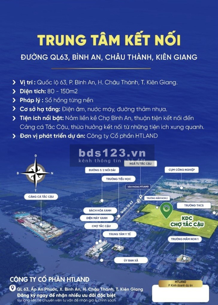 Chỉ 700 triệu sở hữu ngay lô đất Khu dân cư Chợ Tắc Cậu, Sổ Hồng trao tay, đầy đủ tiện ích liền kề