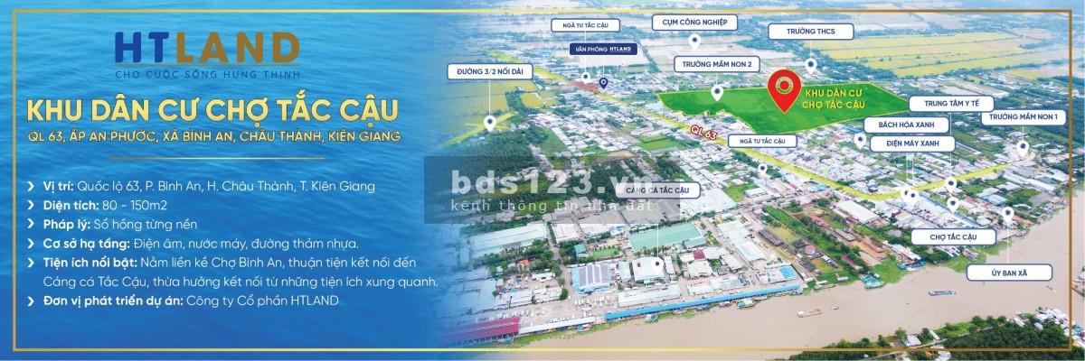 Chỉ 700 triệu sở hữu ngay lô đất Khu dân cư Chợ Tắc Cậu, Sổ Hồng trao tay, đầy đủ tiện ích liền kề