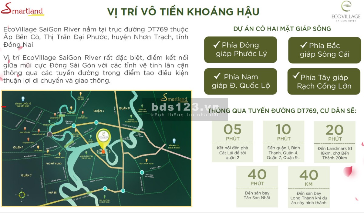 Biệt thự song lập mặt tiền sông Ecovillage Saigon River giá 14,5 tỷ (gồm VAT, PBT)