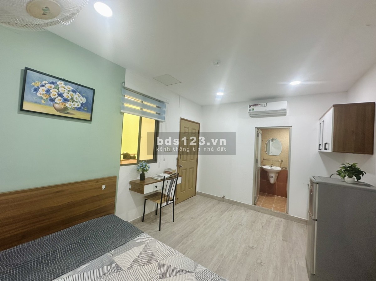 Phòng studio cho thuê full nội thất có cửa sổ gần Hoàng Văn Thụ Khu chợ Phạm Văn Hai