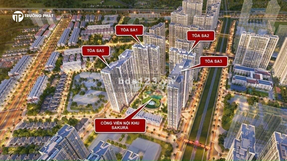 Bán căn hộ 3PN2WC 75m2 giá 3,85 tỉ Vinhomes Smart City cách SVĐ Quốc Gia 10-15’