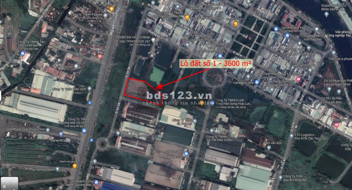 Tập Đoàn Tân Tạo cần bán lô đất toạ lạc trong KCN Tân Tạo với đa dạng diện tích