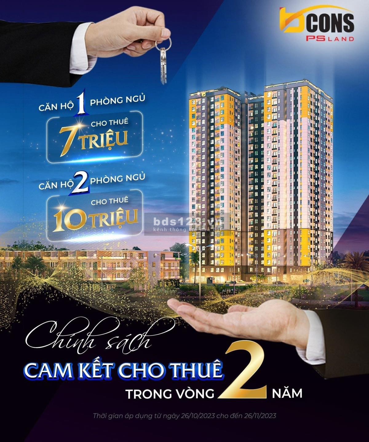 Thanh toán 220tr kí hợp đồng nhận ngay cam kết thuê lại 12tr/ tháng trong 2 năm, tặng tivi+ máy giăt