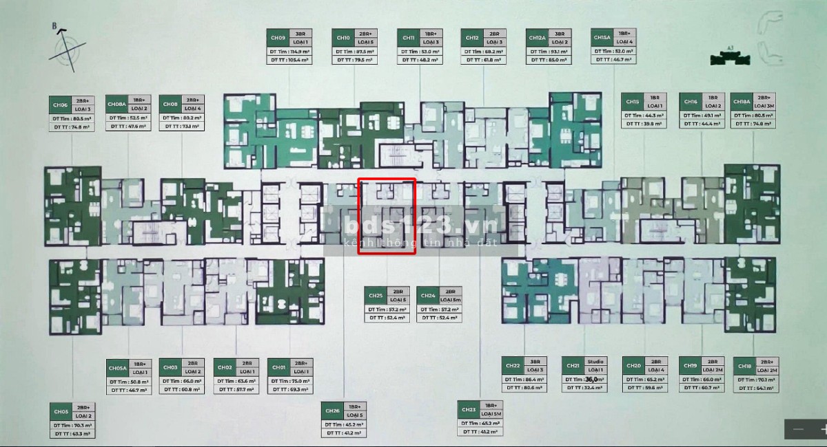 Bán căn hộ 2PN 57m2 hạng sang tòa A3 Masteri Lumie're trung tâm đại đô thị Smart City giá bán 3.4 tỷ