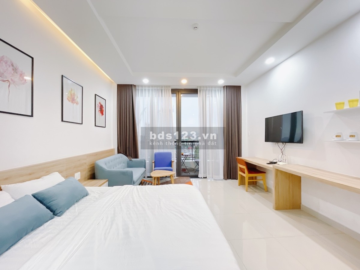 Phòng studio ban công thoáng mát, full nội thất, gần đh Văn Lang, bến thành,….quận 1