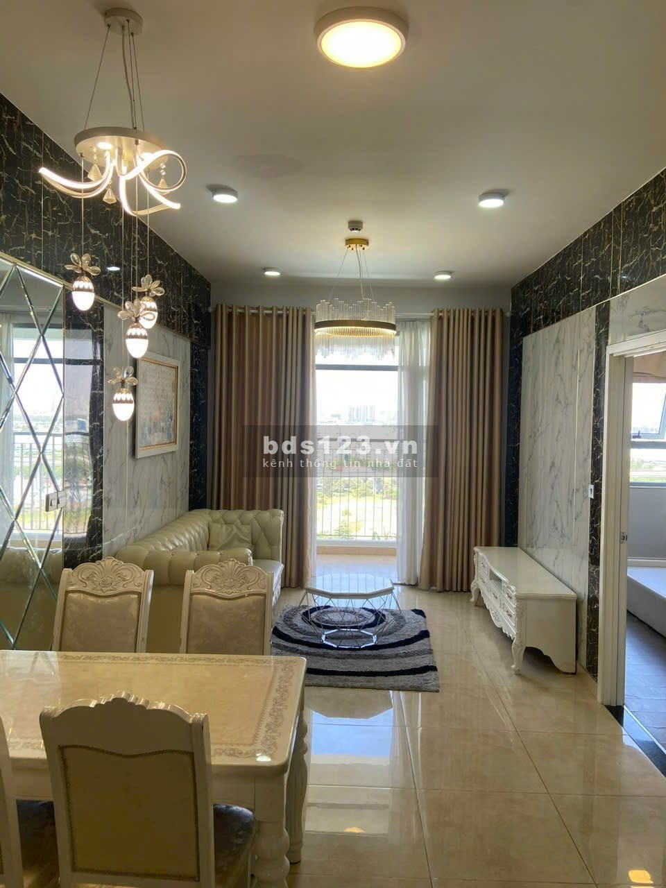 Cho thuê - 9 triệu 2pn 2wc 70m. Full nội thất - Chung cư LUXGARDEN Quận 7