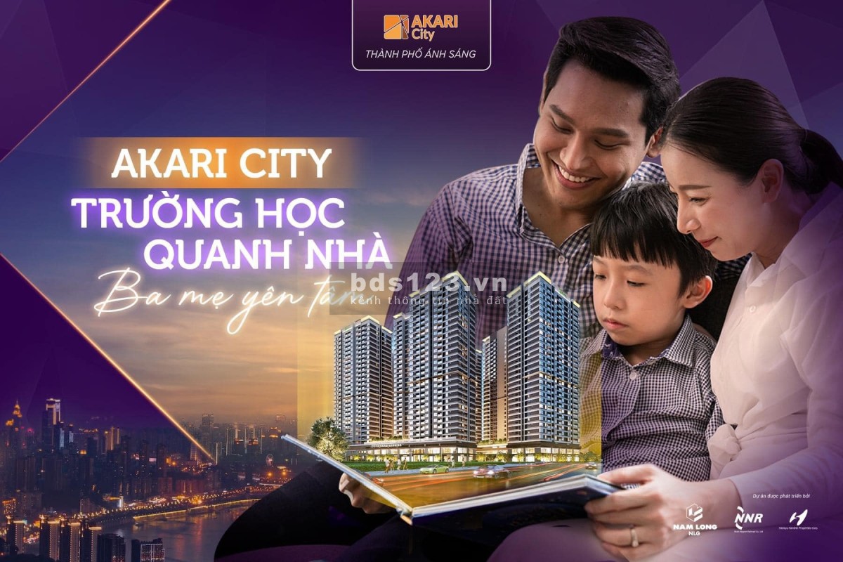 Thanh toán 20% (~900tr) sở hữu ngay căn hộ 3PN tại Akari City Phase 2 cuối năm sau nhận nhà