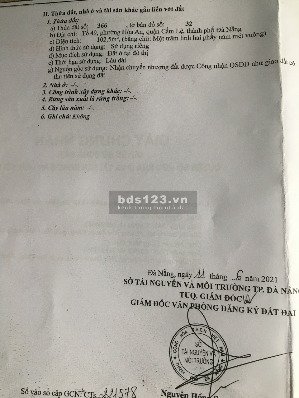 Bán lô đất Kiệt Hoà An 20 Đà Nẵng giá siêu tốt