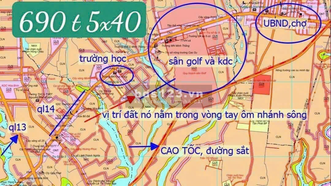 Sở hữu đất nền thị xã liền kề TTTM Chơn Thành chỉ 3,2 triệu/m2