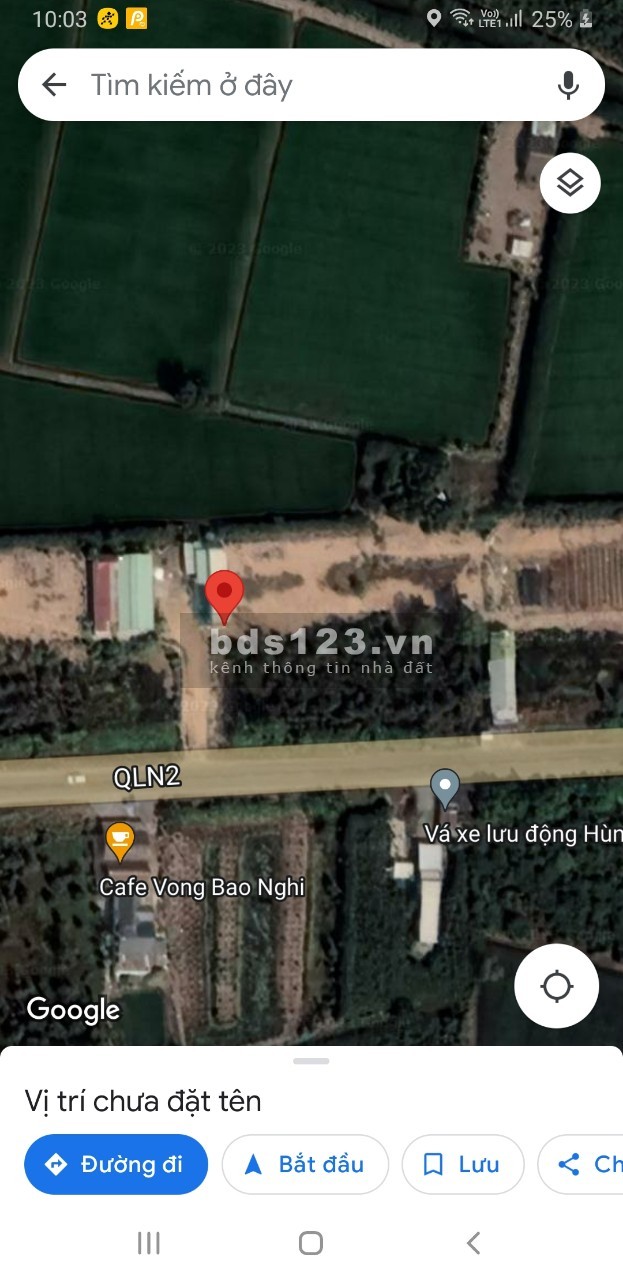 Đất sổ đỏ Thổ 5x22m N2 Long Thạnh Thủ Thừa Long An