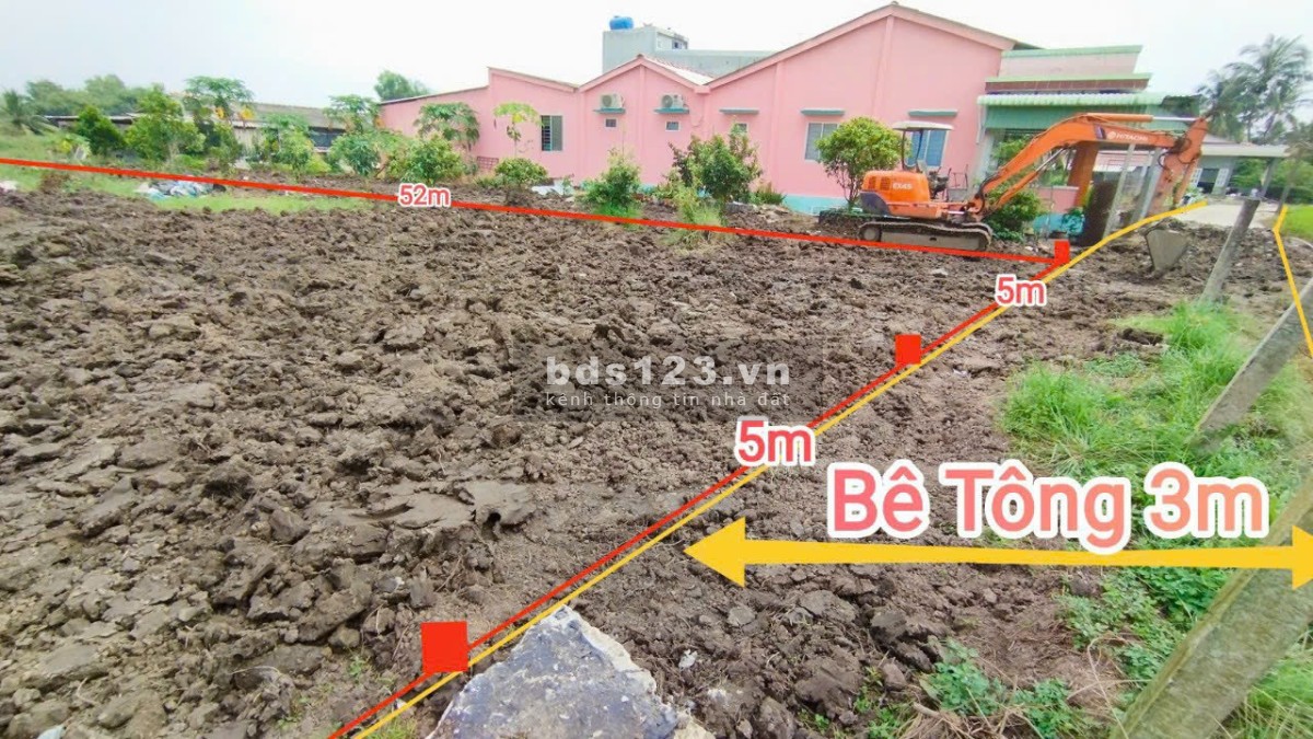 Đất sổ đỏ Thổ 5x30m Lạc Tấn Tân Trụ Long An