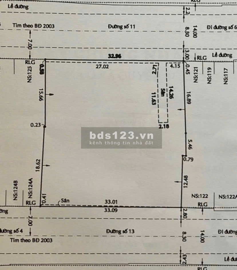 Bán đất 1262m 2 mặt tiền trước sau Đường Số Tân Kiểng Quận 7 giá 120tr/m