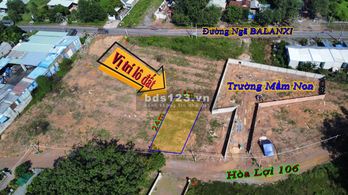 Đất gần chợ Nhật Huy, có thổ cư, sổ sẵn, đường 5m