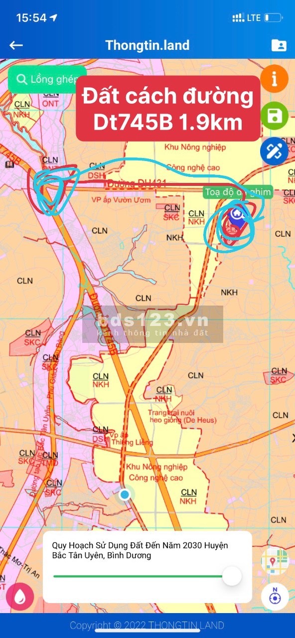 Bán đất 1,4 ha tại Bắc Tân Uyên Bình Dương