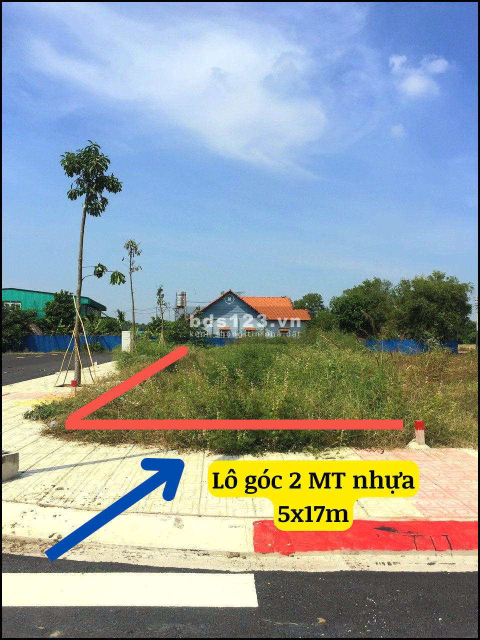 Ngộp! Góc 2 mặt tiền (5x17m) đường nhựa ở Bến Than, Tân Thạnh Đông. Mua 1,7 tỷ 2019 xã lỗ 1,15 tỷ
